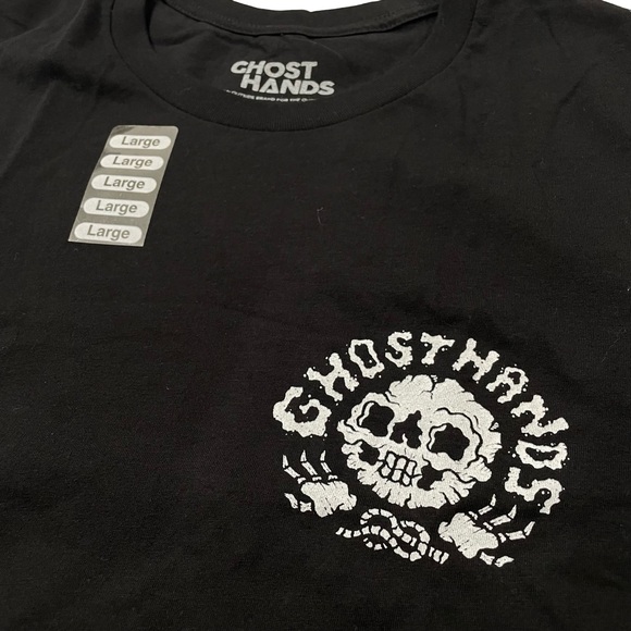 Ghost Hands Size L Black Tee (Retail $30) - Picture 3 of 5